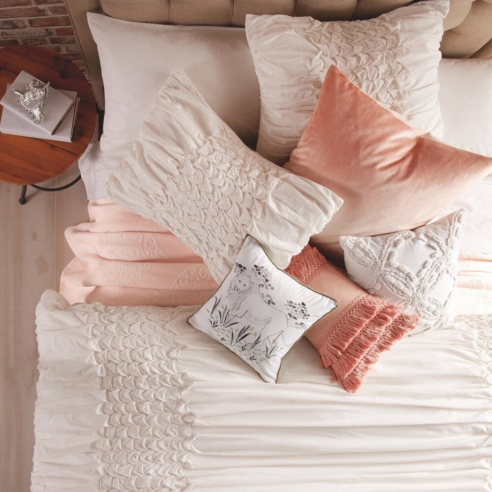 Porch & Den Saint Mary Velvet Ombre European Pillow Sham