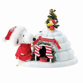 Possible Dream Peanuts Snoopy's Puffer Igloo 7" Decorative Mirror,Home Decor Mirror