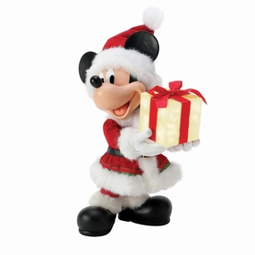 Possible Dream Santa Mickey's Big Gift with Light Up Present Box 17" Decorative Mirror,Home Decor Mirror