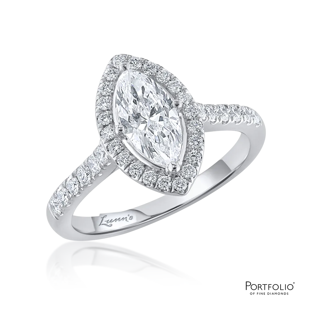 Pre-Owned Cluster 0.80ct D VS1 Diamond Platinum Ring
