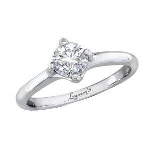 Pre-Owned Solitaire 0.60ct G SI Diamond Platinum Ring