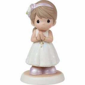 Precious Moments Blessings On Your First Communion Standing Brunette Girl Porcelain Figurine Decorative Mirror,Home Decor Mirror