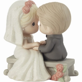 Precious Moments Bride And Groom Sitting On Bench Figurine You're My Always Decorative Mirror,Home Decor Mirror