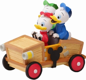 Precious Moments Disney Collectible Parade Huey, Dewey, and Louie Figurine Decorative Mirror,Home Decor Mirror