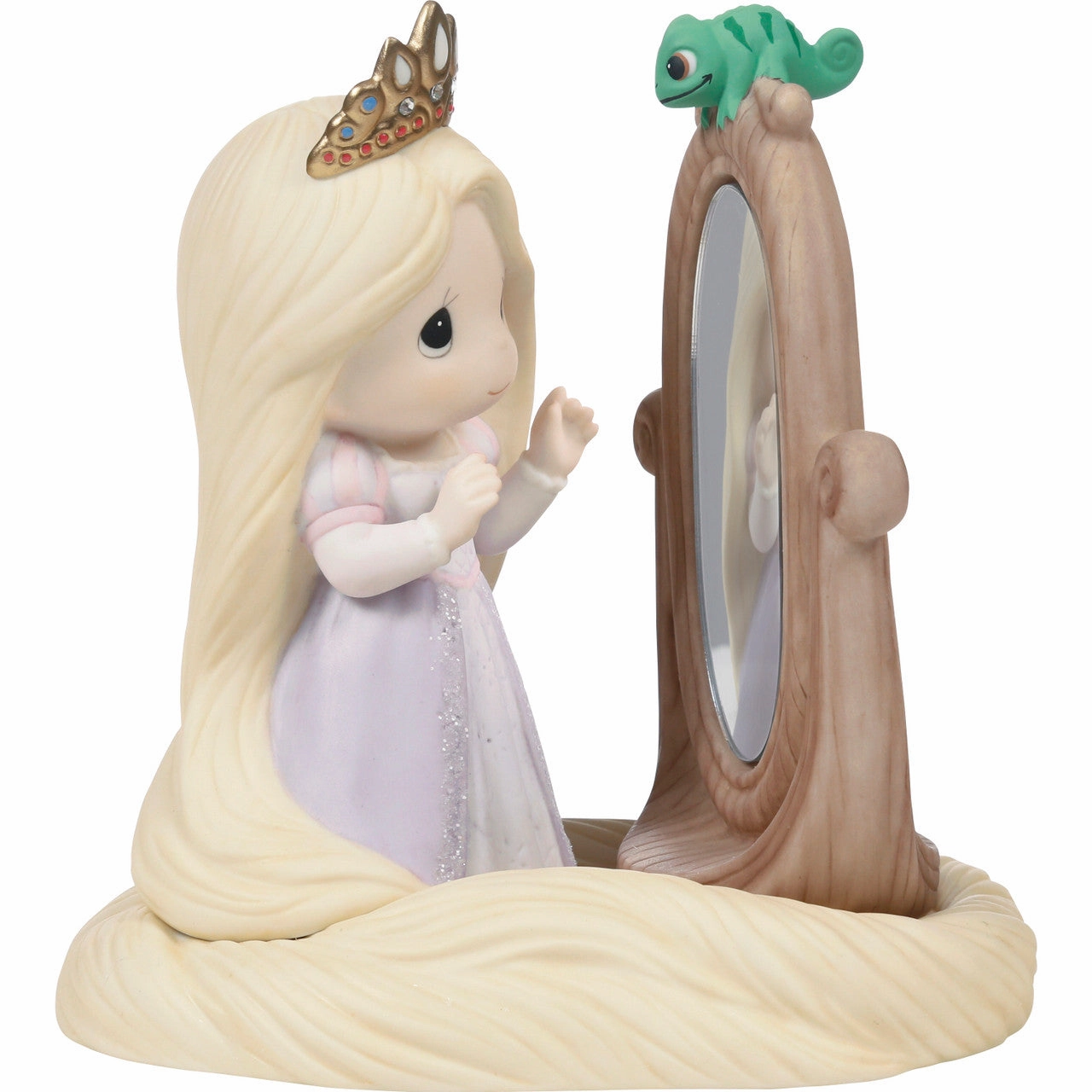 Precious Moments Disney Rapunzel with Mirror You're A Princess Figurine Decorative Mirror,Home Decor Mirror