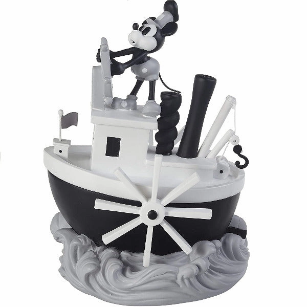 Precious Moments Disney Steamboat Willie Mickey Mouse Resin Musical Decorative Mirror,Home Decor Mirror