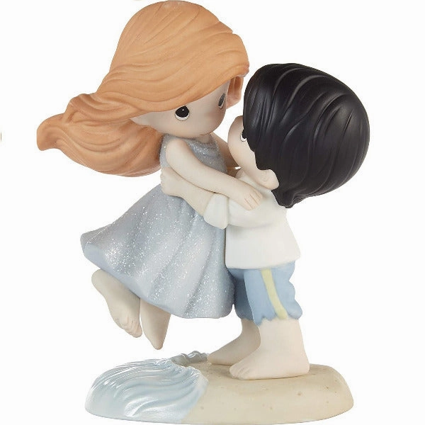 Precious Moments Disney The Little Mermaid with You, I Have It All Bisque Porcelain Figurine Decorative Mirror,Home Decor Mirror