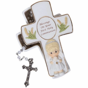 Precious Moments First Communion Box Rosary Girl Decorative Mirror,Home Decor Mirror