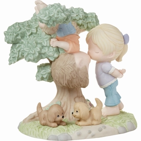 Precious Moments I Love Hanging With You Limited Edition Couple With Boy Hanging Upside Down From Tree Porcelain Figurine Decorative Mirror,Home Decor Mirror