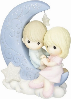 Precious Moments I Love You To The Moon And Back Figurine Decorative Mirror,Home Decor Mirror