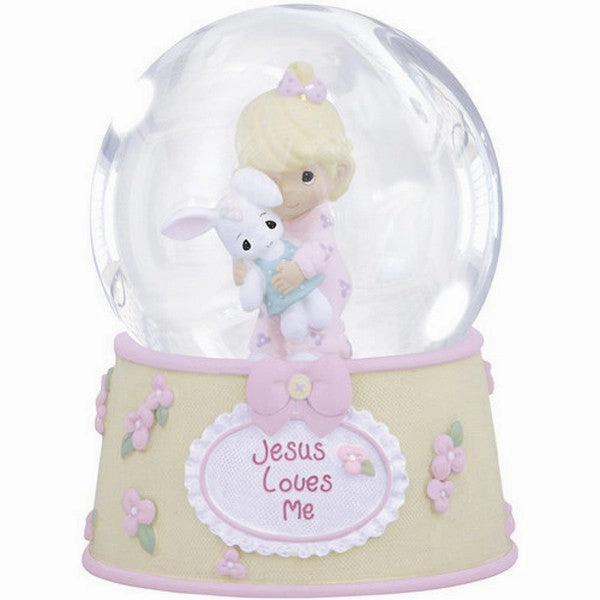 Precious Moments Jesus Loves Me Snow Globe Girl Musical Decorative Mirror,Home Decor Mirror