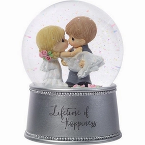 Precious Moments Lifetime Of Happiness Musical Snow Globe Decorative Mirror,Home Decor Mirror