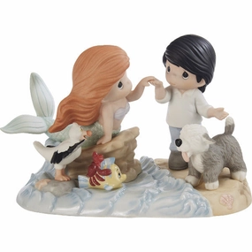 Precious Moments Limited Edition Disney The Little Mermaid Figurine Our Love Goes the Distance Decorative Mirror,Home Decor Mirror