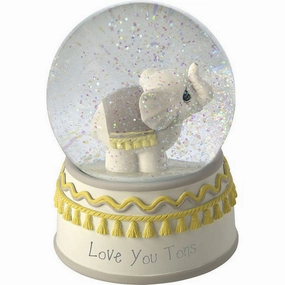 Precious Moments Love You Tons Elephant Musical Snow Globe Decorative Mirror,Home Decor Mirror