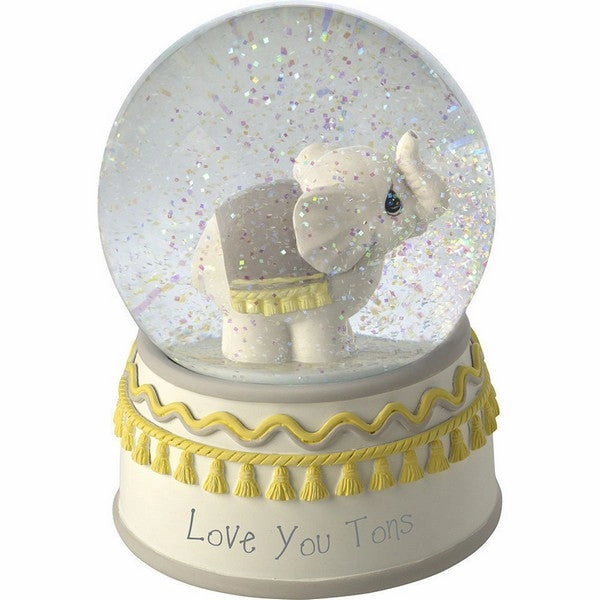 Precious Moments Love You Tons Elephant Musical Snow Globe Decorative Mirror,Home Decor Mirror