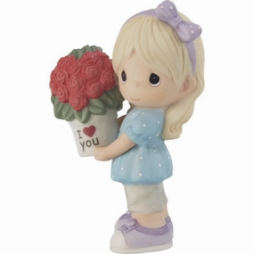 Precious Moments My Love For You Continues to Grow Girl with Roses Figurine Decorative Mirror,Home Decor Mirror