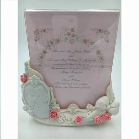 Precious Moments Wedding Invitation Holder Decorative Mirror,Home Decor Mirror
