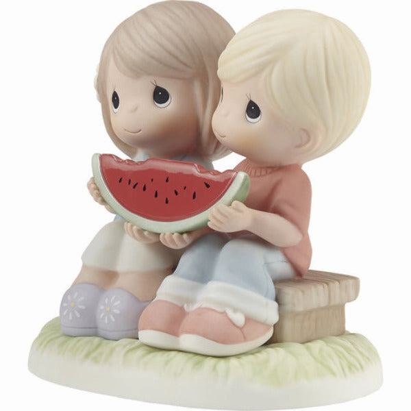 Precious Moments You're One In A Melon Couple Sharing Watermelon Figurine Decorative Mirror,Home Decor Mirror