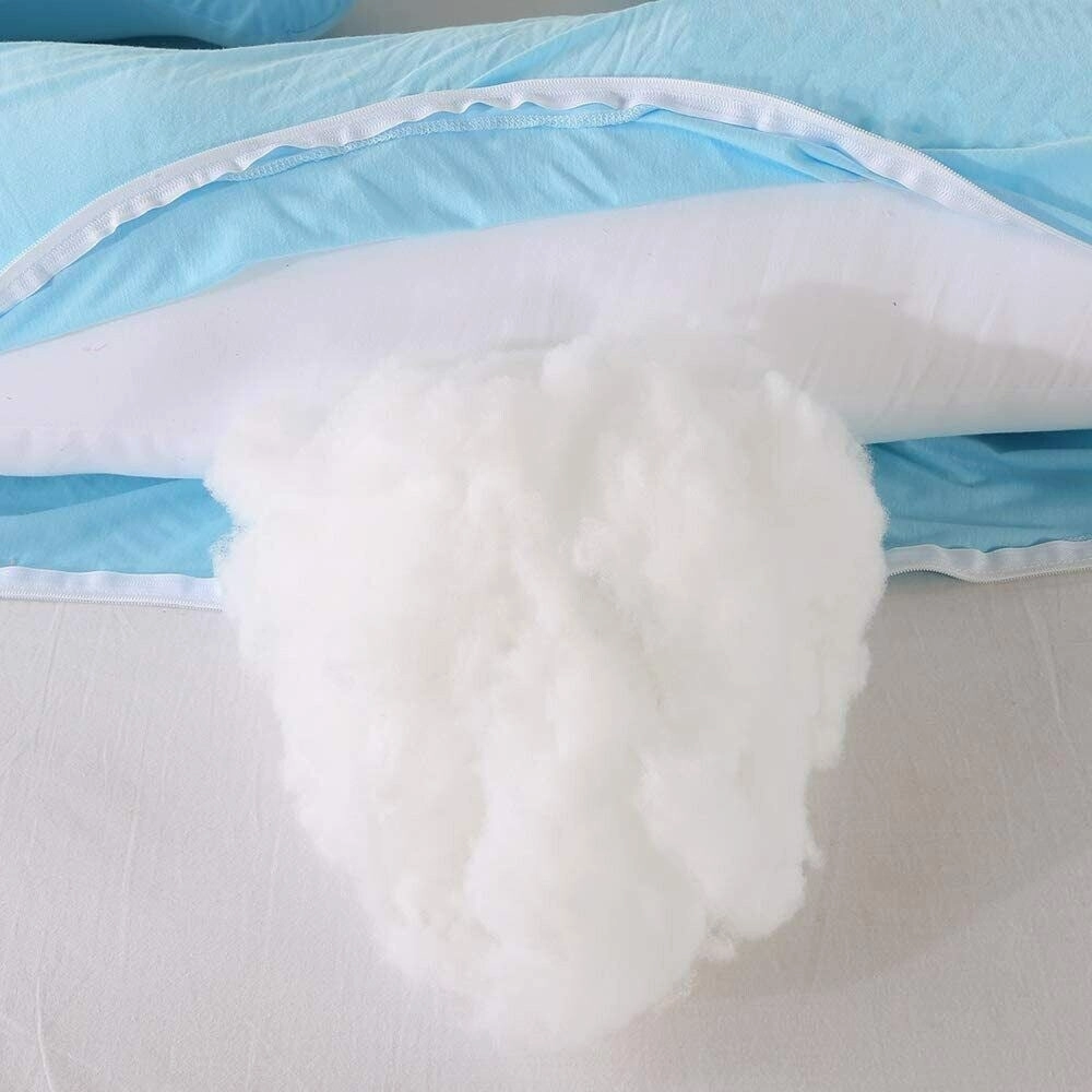 Pregnancy Pillow C Shaped Full Body Pillow 52" Maternity Pillow Support Body - Lightblue