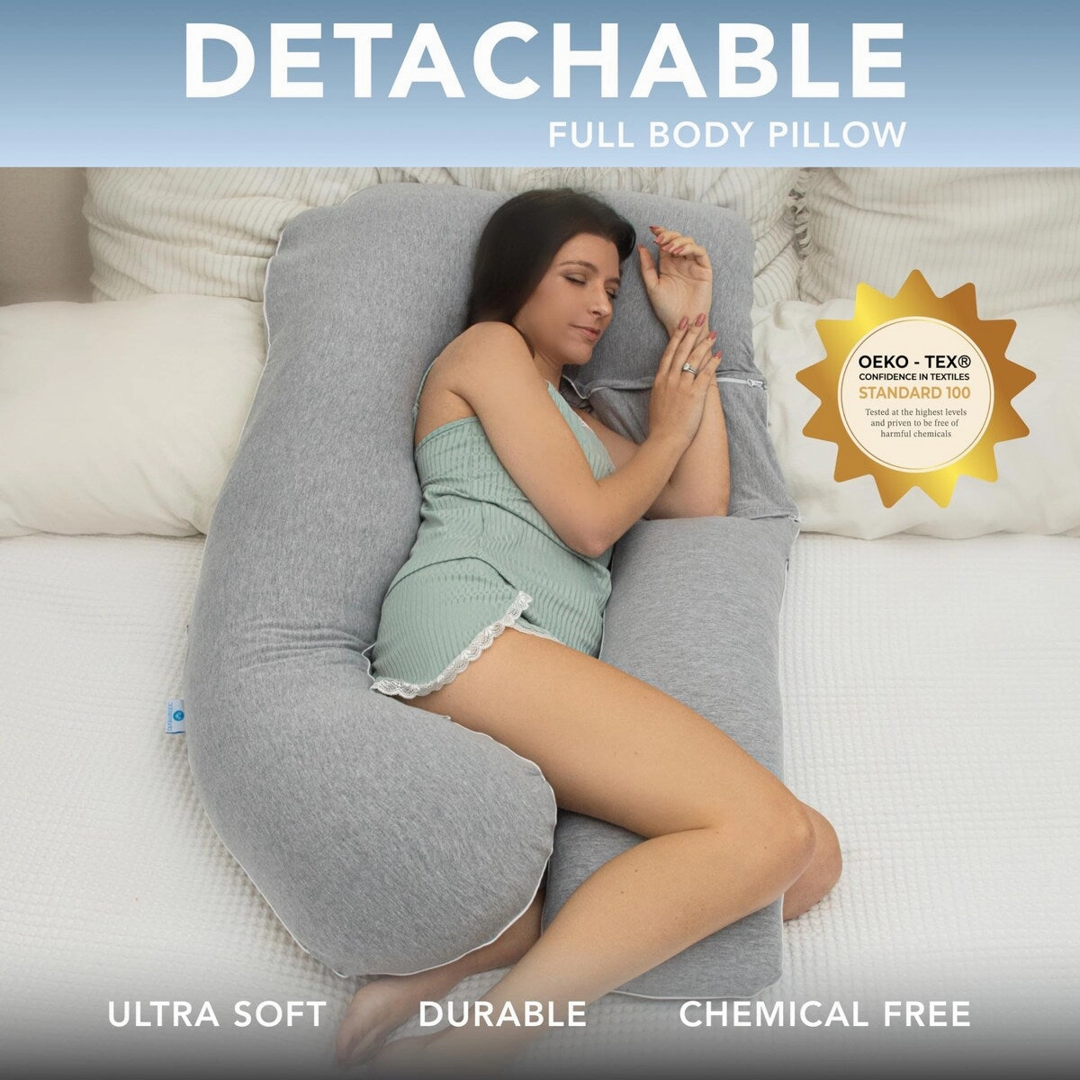 Pregnancy Pillows, U-Shape Full Body Pillow Removable Jersey Cotton Cover Pregnancy Pillows,Maternity Pillow and Pregnancy