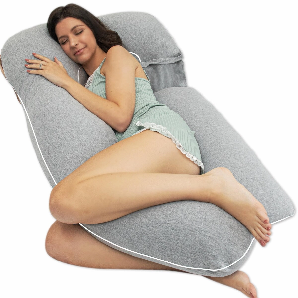 Pregnancy Pillows, U-Shape Full Body Pillow Removable Jersey Cotton Cover Pregnancy Pillows,Maternity Pillow and Pregnancy pillows,bed pillow,sleeping cushion
