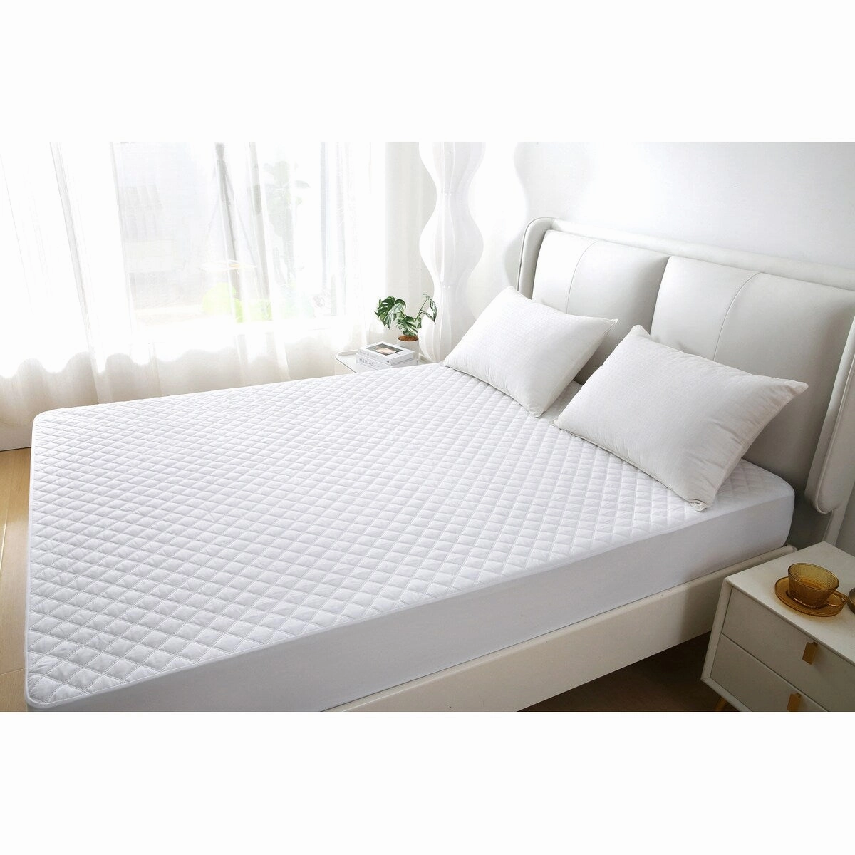 Premium Soft Quilted Waterproof All Season Bedding Deep Pocket Mattress Cover Protector Fitted Mattress Pad
