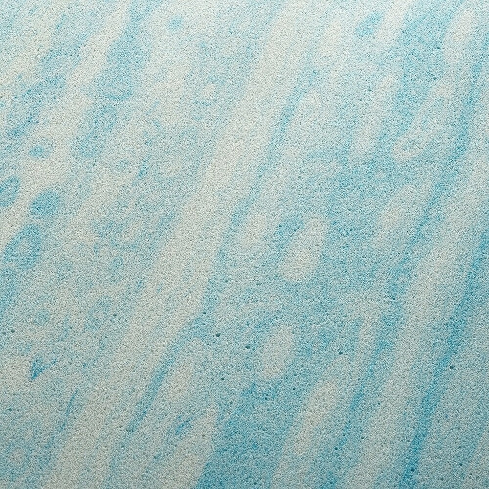 Priage 4" Full Swirl Gel Memory Foam Mattress Topper