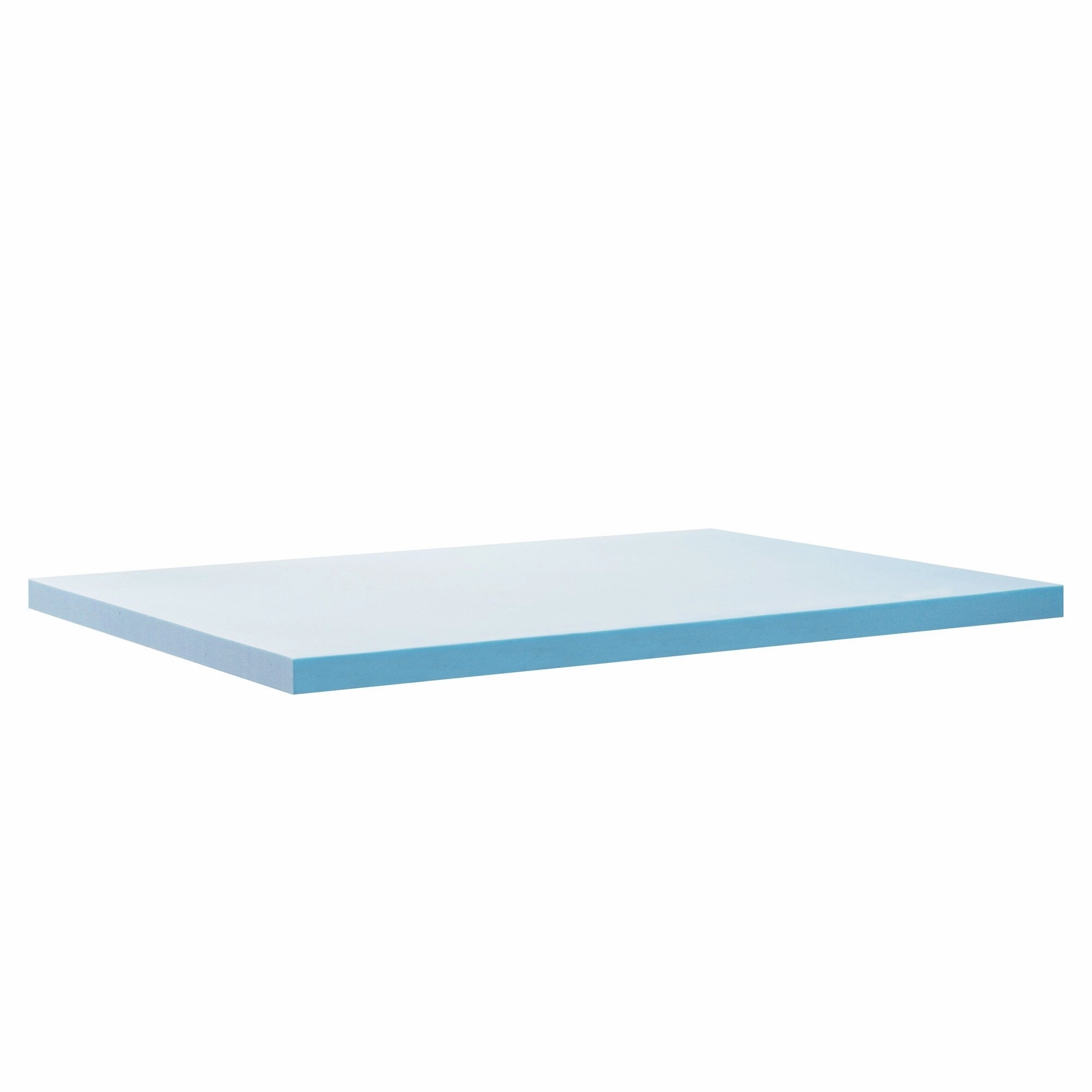 Priage by ZINUS 2 Inch Green Tea Cooling Gel Memory Foam Mattress Topper - Blue