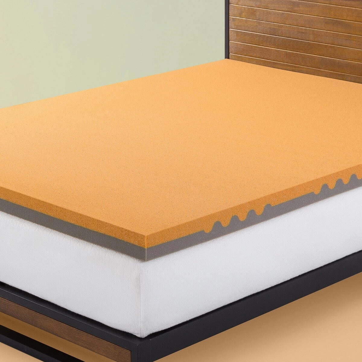 Priage by ZINUS 3 Inch Copper Pressure Relief TorsoTec Memory Foam Mattress Topper