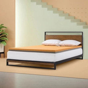Priage by ZINUS 3 Inch Copper Pressure Relief TorsoTec Memory Foam Mattress Topper mattress pads,mattress topper,bed protection