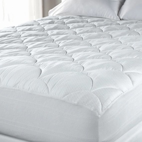 PrimaLoft 400 Thread Count Extra Plush Hypoallergenic Mattress Pad - White mattress pads,mattress topper,bed protection
