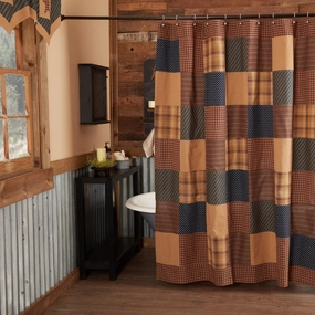 Primitive Patch Shower Curtain Lighting,Lamps Fixtures