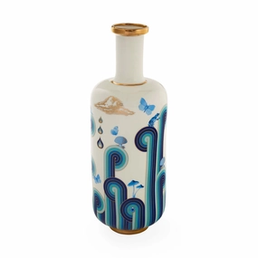 Printed Porcelain Bottle Vase | Jonathan Adler Druggist Vase,Glass Vase