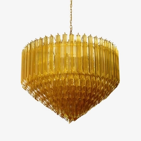 Prism Murano Amber Glass Chandelier chandelier,ceiling light,decorative lighting