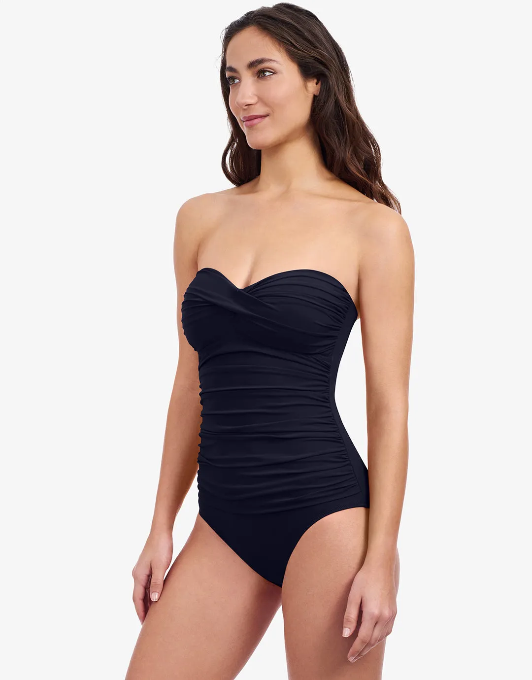 Profile Tutti Frutti Bandeau Swimsuit - Black