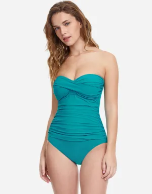 Profile Tutti Frutti Bandeau Swimsuit - Jade