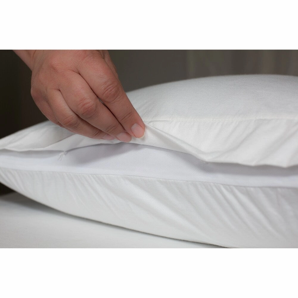 Protect-A-Bed ALLERZIP Smooth STANDARD Pillow Encasement 4 PACK - White