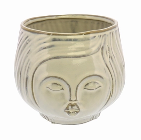 Pucker Up Ceramic Vase - Fancy White Vase,Ceramic Vase