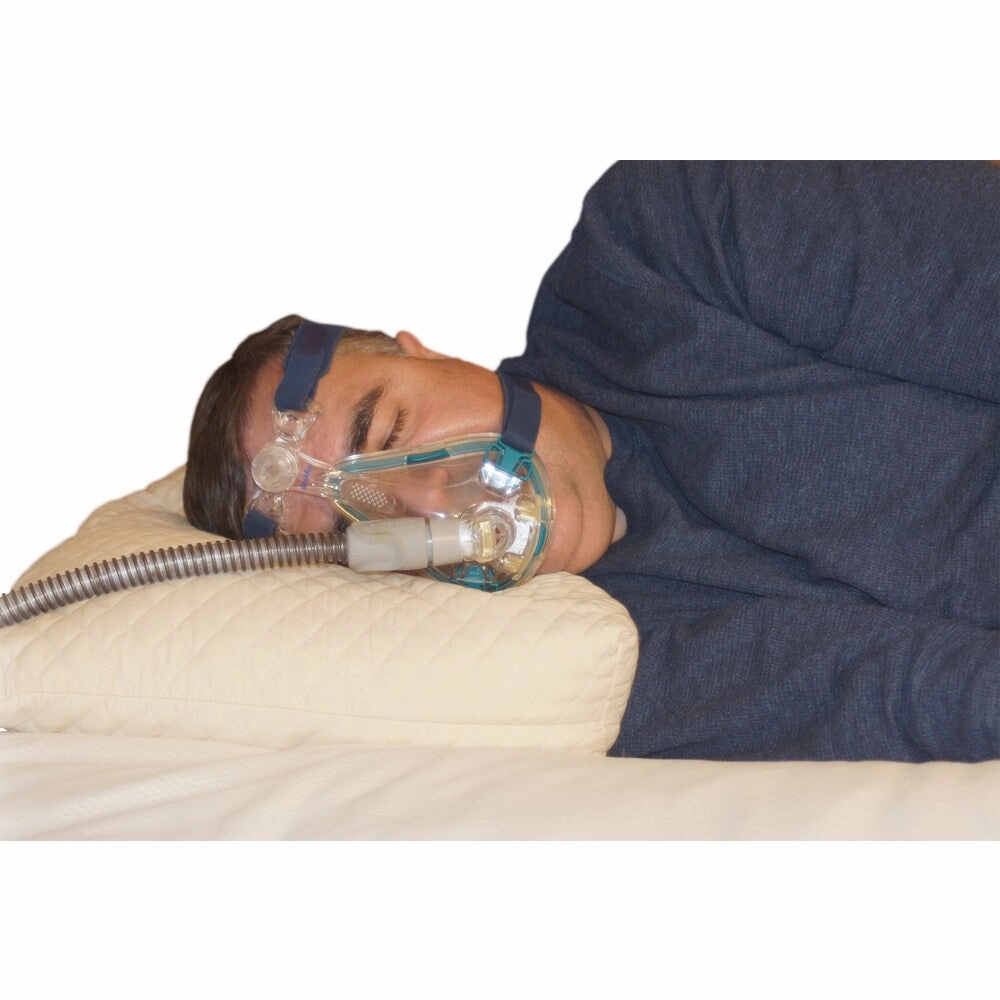 Pur-Sleep Adjustable Sleep Apnea CPAPfit Pillow - Blue pillows,bed pillow,sleeping cushion
