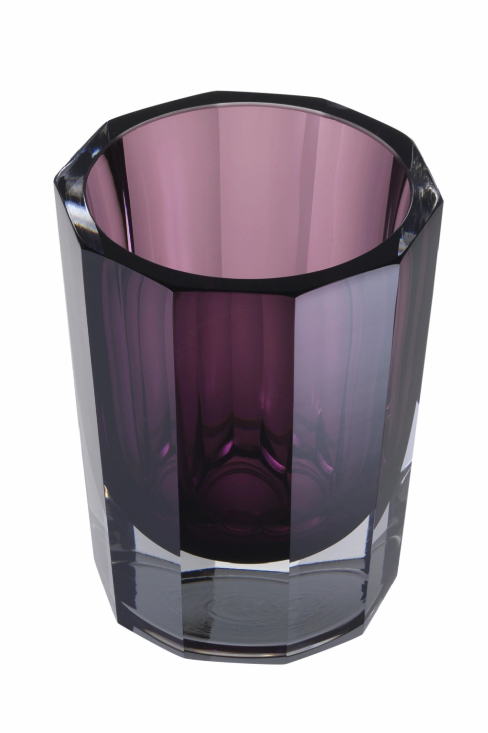 Purple Octagonal Glass Vase | Eichholtz Chavez