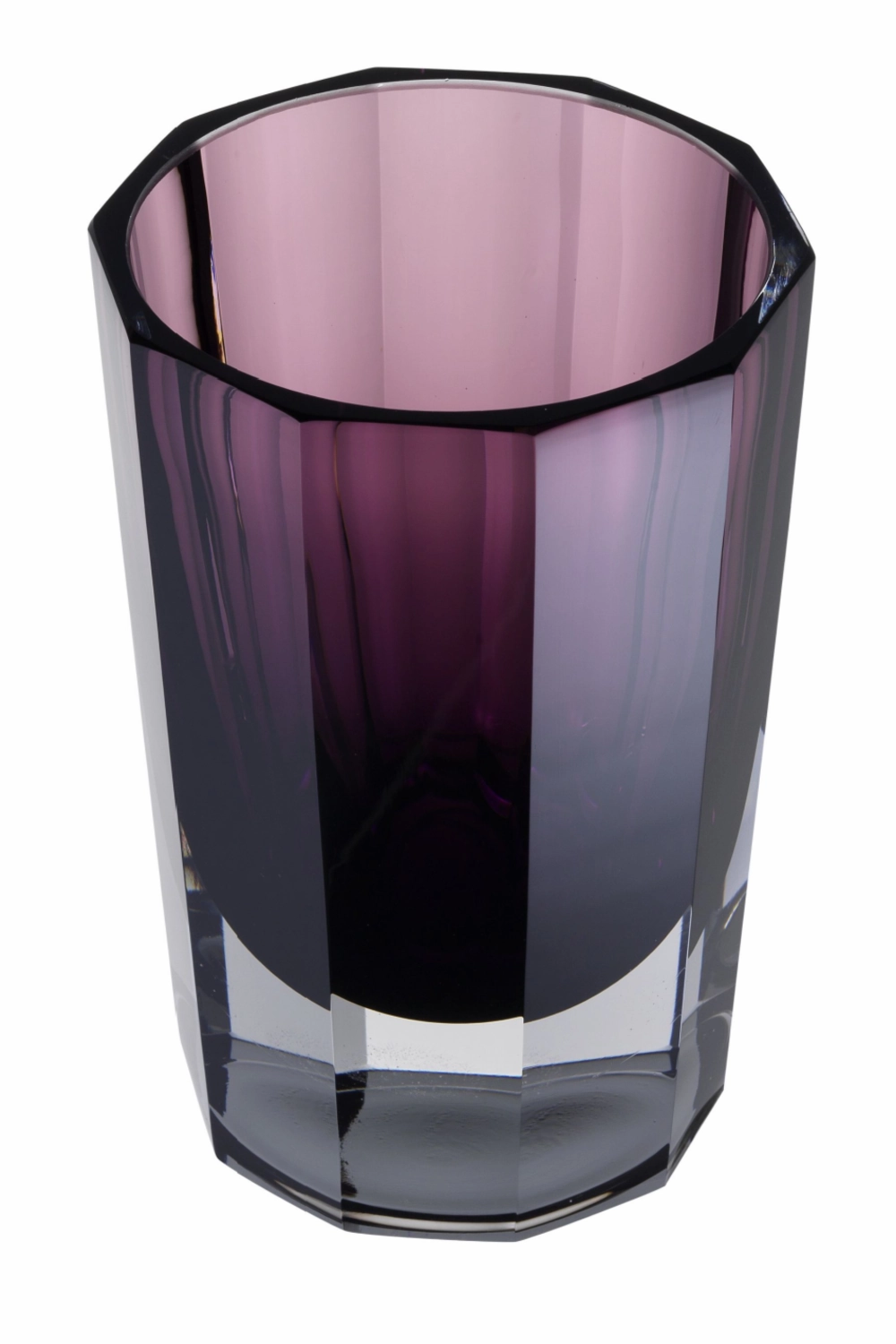 Purple Octagonal Glass Vase | Eichholtz Chavez L