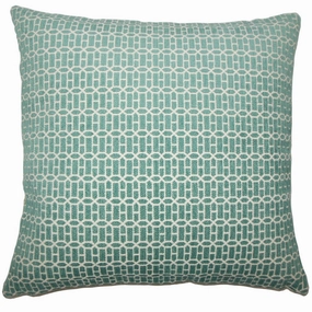 Qiao Geometric Euro Sham Turquoise pillowcases,cotton pillow covers,bed linen
