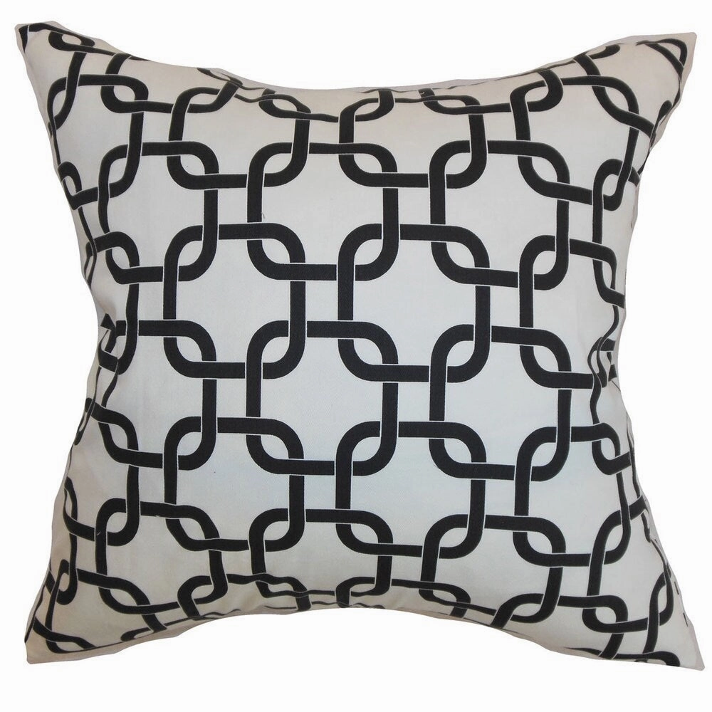 Qishn Geometric Euro Sham White Black Twill pillowcases,cotton pillow covers,bed linen