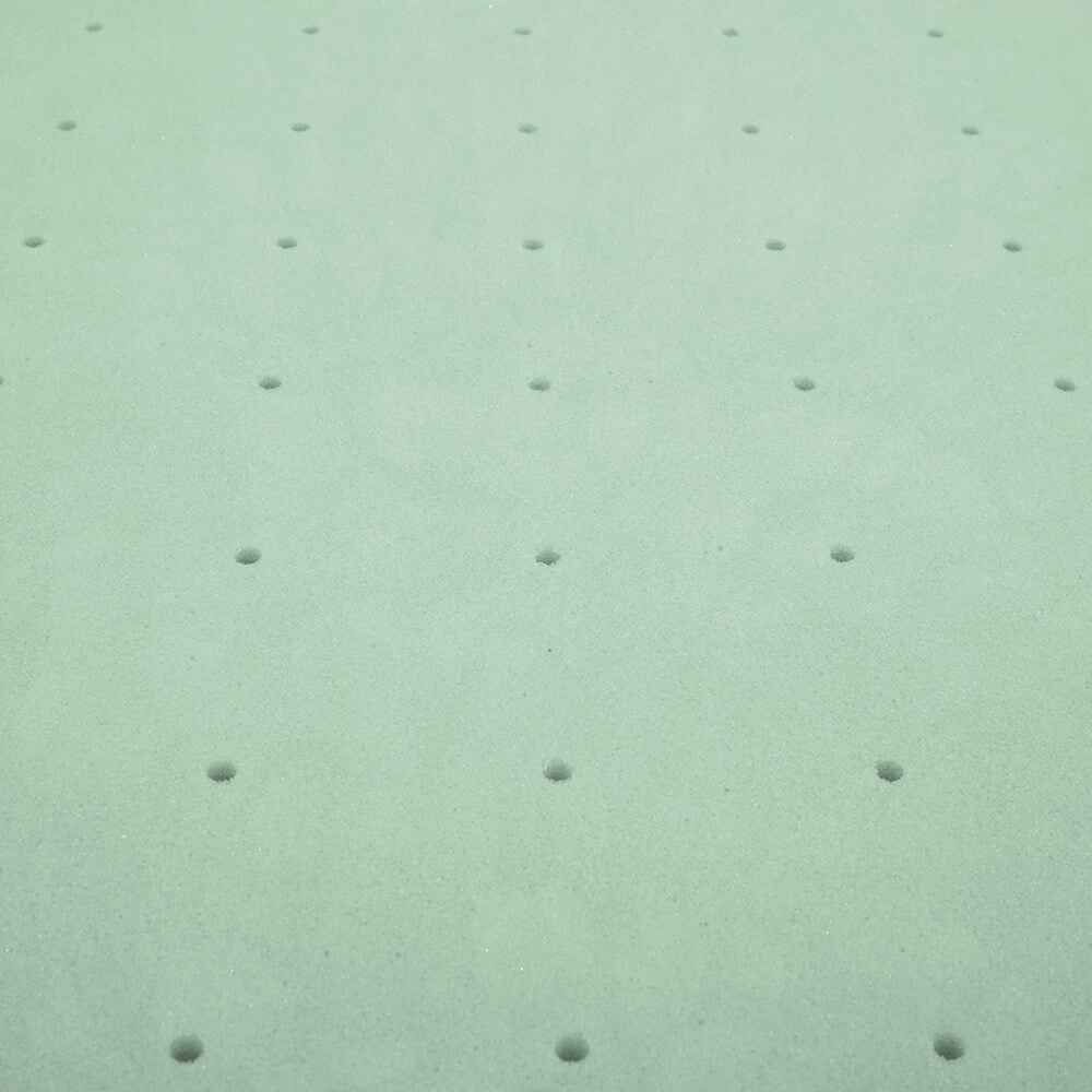 Queen size Mattress Topper 2 inch Green Tea Memory Foam - Crown Comfort
