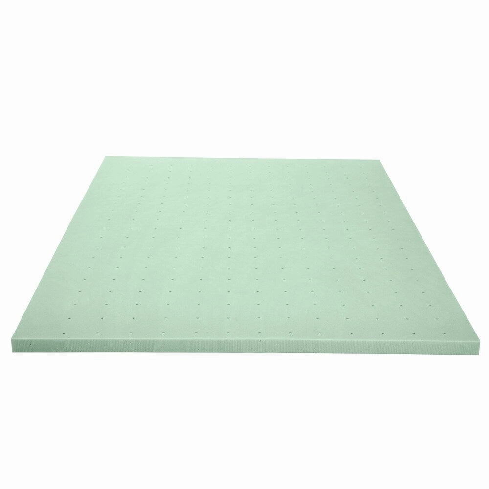 Queen size Mattress Topper 2 inch Green Tea Memory Foam - Crown Comfort