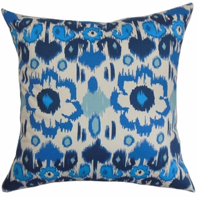 Querida Ikat Euro Sham Blue Natural pillowcases,cotton pillow covers,bed linen