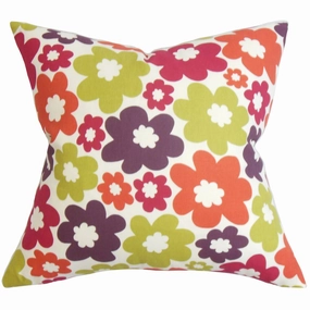Quilla Floral Euro Sham Purple pillowcases,cotton pillow covers,bed linen
