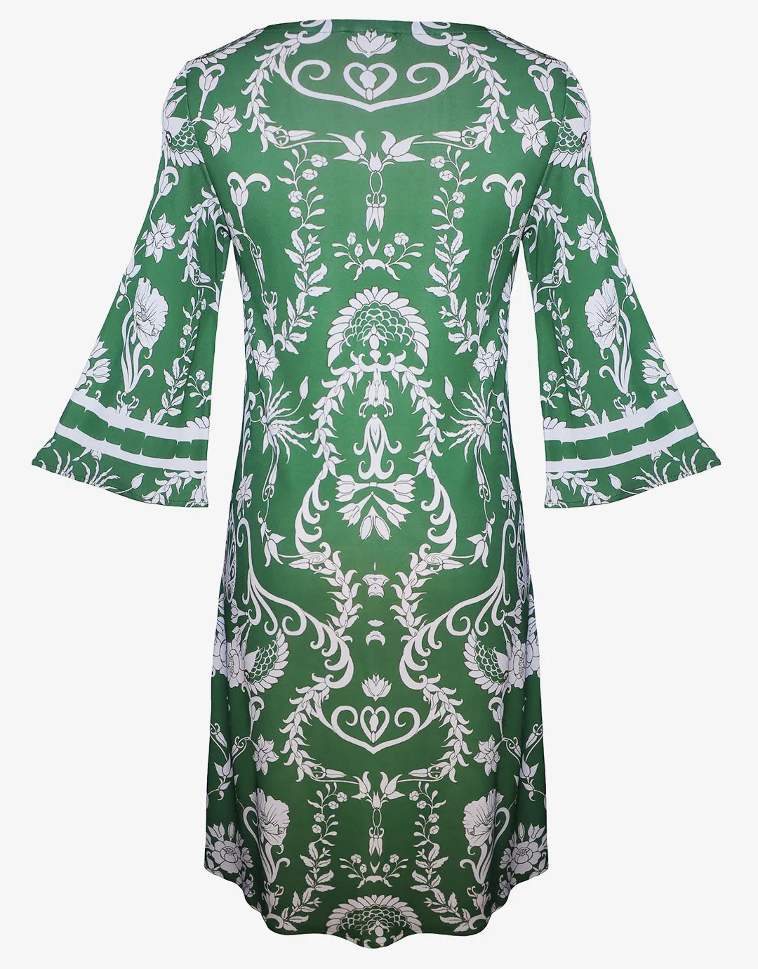 Radiance Tunic Dress - White and Clover