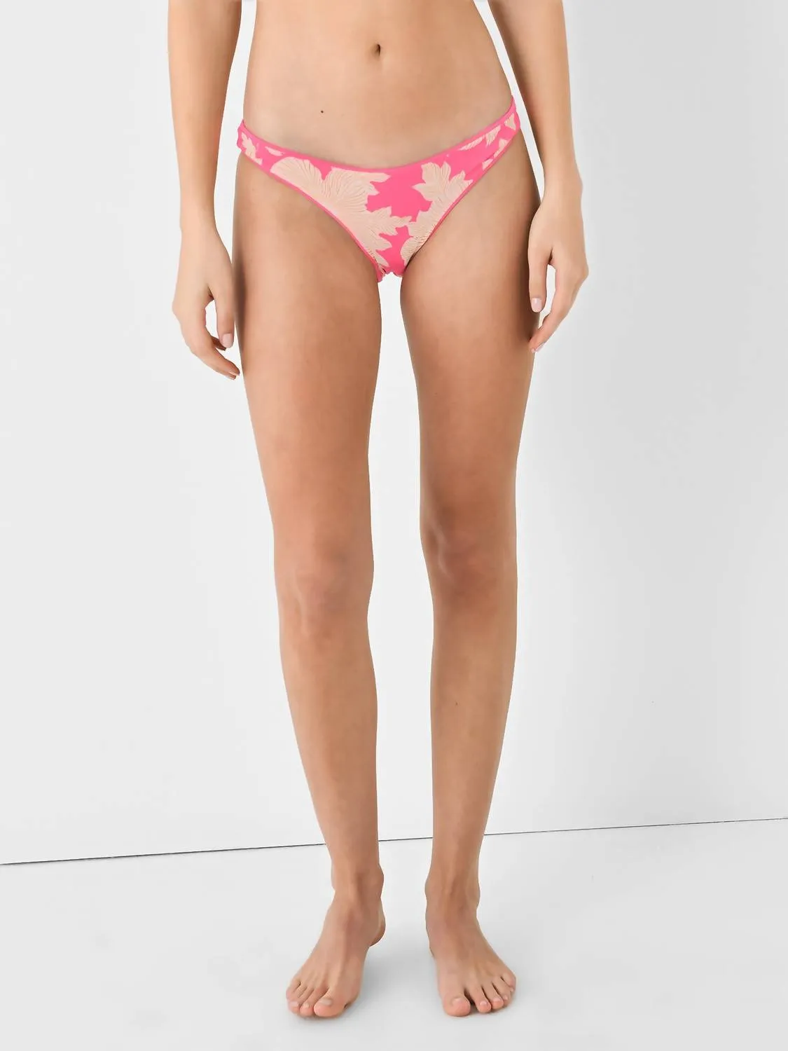 Radiant Flirt Thin Side Bikini Bottom In Pink