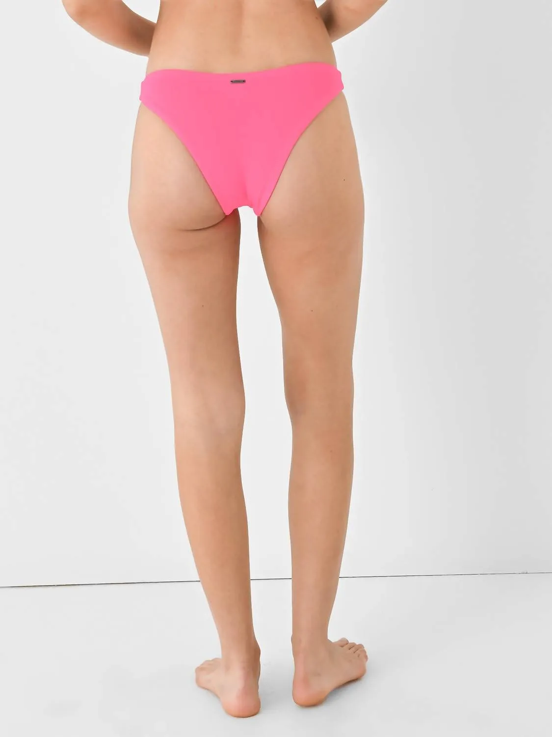Radiant Flirt Thin Side Bikini Bottom In Pink